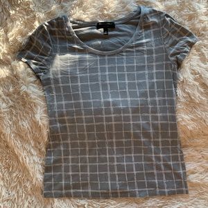 banana republic luxe top gray boxes